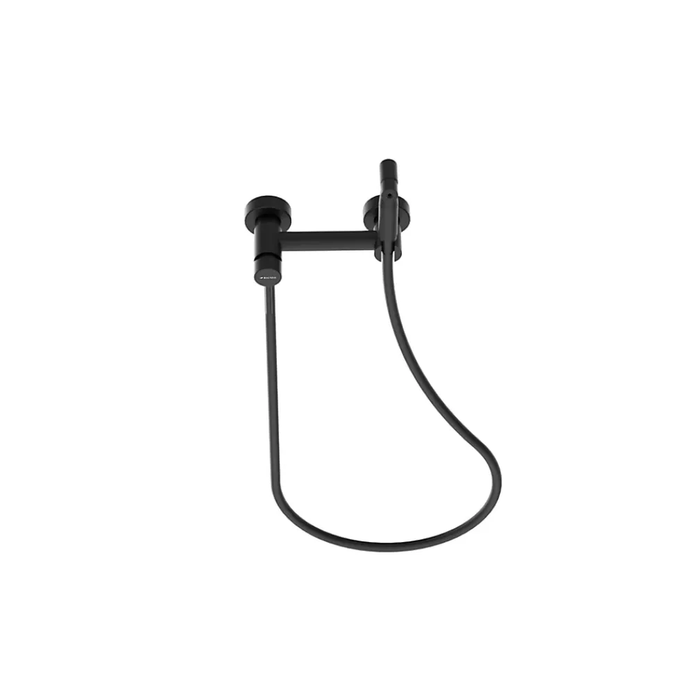 Robinet De Bidet|Balneo Robinet de bidet noir Acier inoxydable - Mitigeur de bidet CASCADE