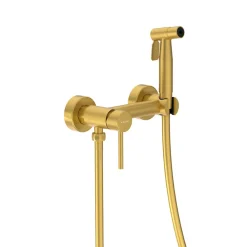 Robinet De Bidet|Balneo Robinet de bidet or Acier inoxydable - Mitigeur de bidet CASCADE