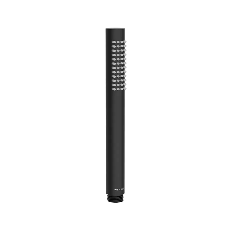 Balneo Système de douche avec pommeau de pluie noir Acier inoxydable - Mitigeur de douche avec douchette CASCADE