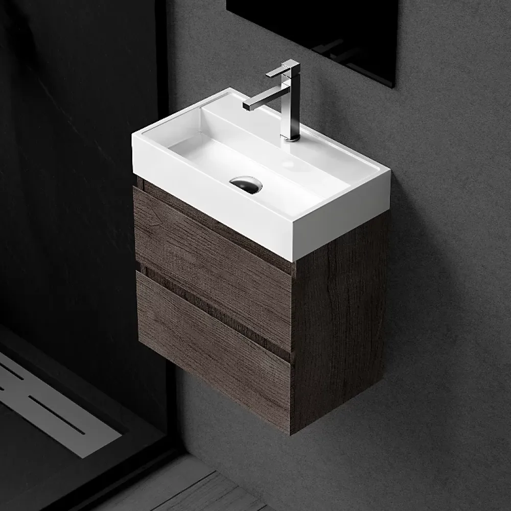 Vasque À Poser|Balneo Vasque à poser 40x24cm, en fonte minérale, Blanc, VIKI