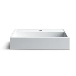 Vasque À Poser|Balneo Vasque à poser 40x24cm, en fonte minérale, Blanc, VIKI