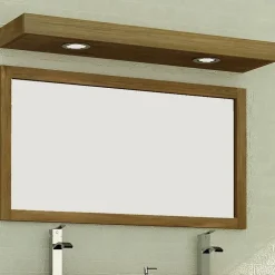 Wanda Collection Bandeau lumineux en teck pour spots 140 cm