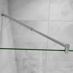Pommeau De Douche, Flexible Et Barre De Douche|AICA Sanitaire Barre cylindrique stabilisatrice 70-120 cm alu chrome - Verre 6-10 mm