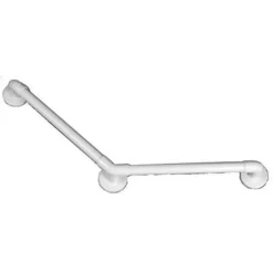 Barre D'Appui|AKW Barre d'appui coudée 135 degrés - 2 points de fixation - 400 x 400 mm - Charge maximale : 150 kg