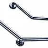 Barre D'Appui|AKW Barre d'appui coudée 135 degrés verticale ou horizontale en inox poli - 2 points de fixation