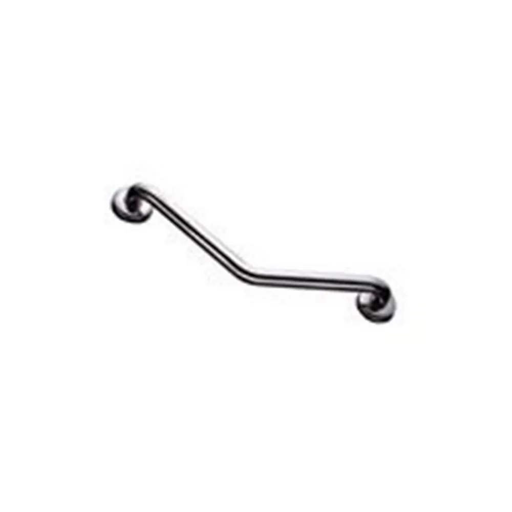 Barre D'Appui|AKW Barre d'appui coudée 135 degrés verticale ou horizontale en inox poli - 2 points de fixation