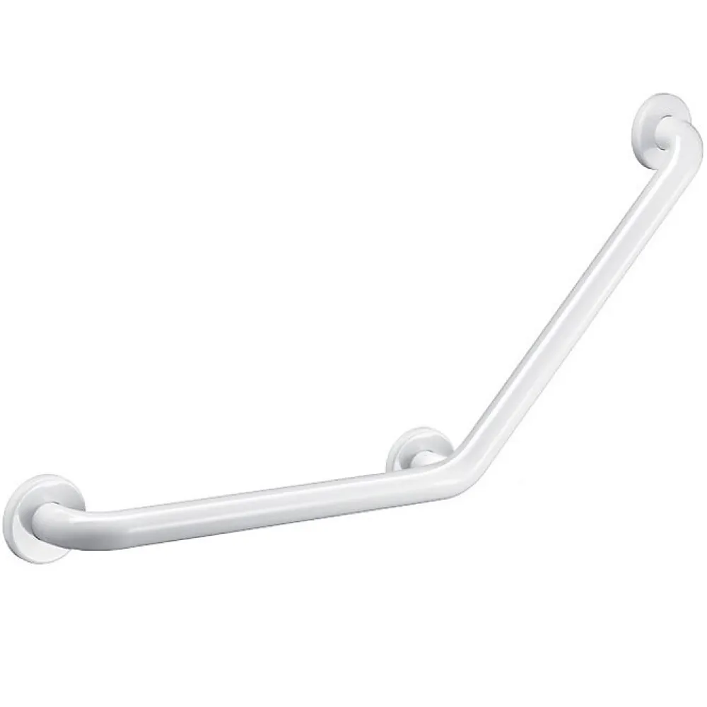 Barre D'Appui|Delabie Barre d'appui coudée Basic 135 degrés Diamètre 32 mm - 400 x 400 mm