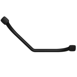 Godonnier Barre d'appui coudée en acier noir mat Essentiels Plus 60,9 cm