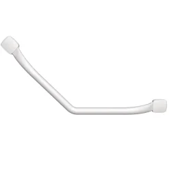 Barre D'Appui|Godonnier Barre d'appui coudée en acier blanc mat Essentiels Plus 60,9 cm