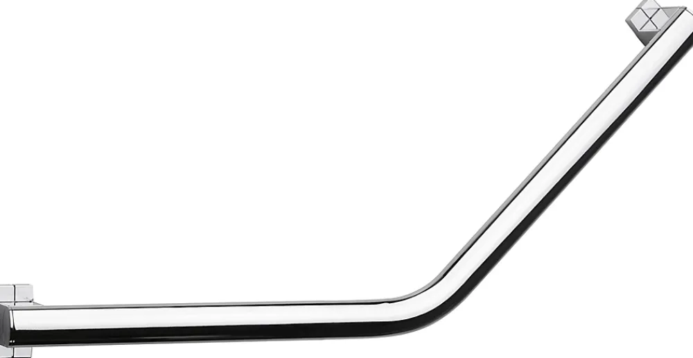 Barre D'Appui|Godonnier Barre d'appui coudée en aluminium anodisé brillant anodisé 62,3 cm 135'