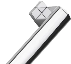 Barre D'Appui|Godonnier Barre d'appui coudée en aluminium anodisé brillant anodisé 62,3 cm 135'