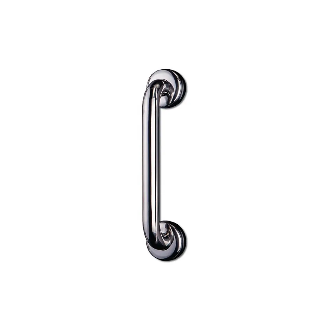 AKW Barre d'appui droite en acier inoxydable - Longueur 300 mm - INOX POLI