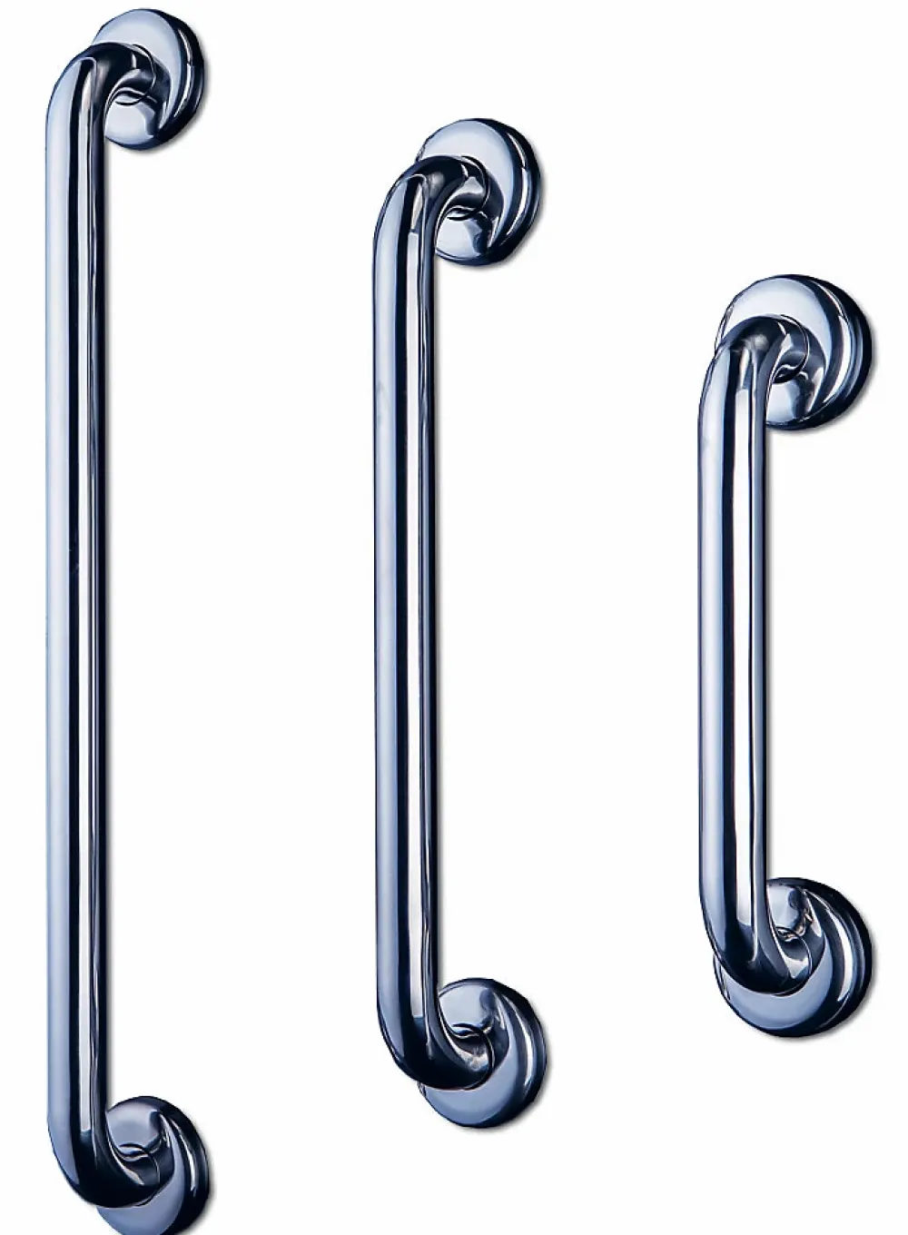 Barre D'Appui|AKW Barre d'appui droite en acier inoxydable - Longueur 450 mm - INOX POLI