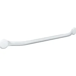 Godonnier Barre d'appui droite en acier blanc 70 cm