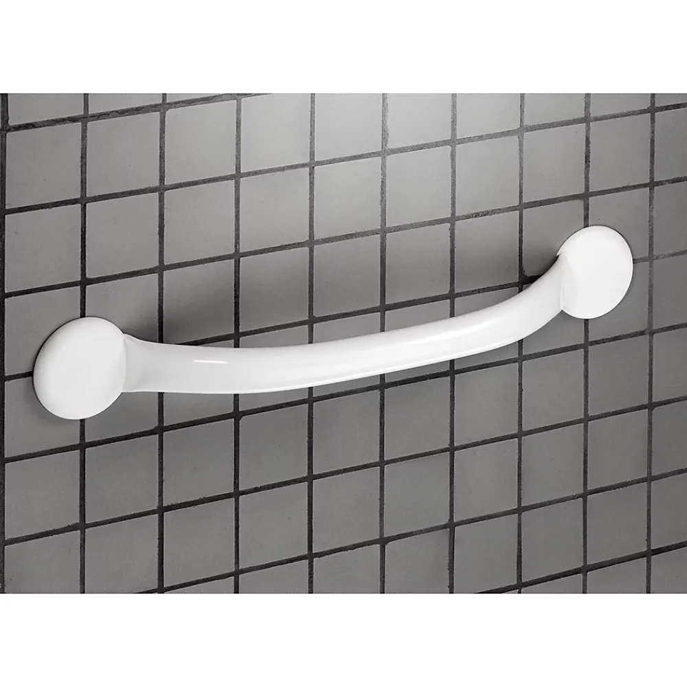 Barre D'Appui|Godonnier Barre d'appui droite en acier blanc 37 cm