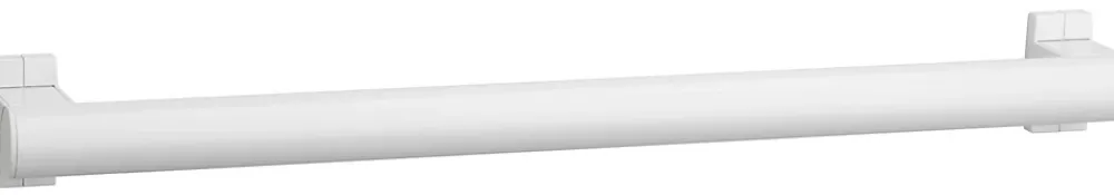 Barre D'Appui|Godonnier Barre d'appui droite en aluminium blanc époxy 66,6 cm