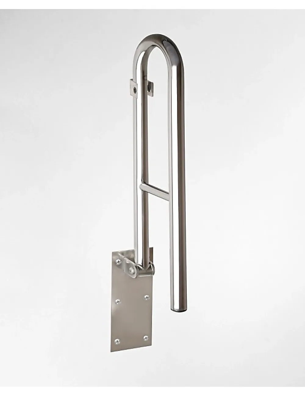 Barre D'Appui|Bemeta Barre d'appui relevable en forme U HELP en acier inoxydable-81,3x25x10cm--