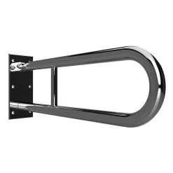 Bemeta Barre d'appui relevable en forme U HELP en acier inoxydable-60x25x10cm--