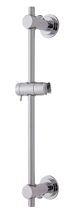 Barre de douche à ventouses avec support douchette, chrome, GoodHome