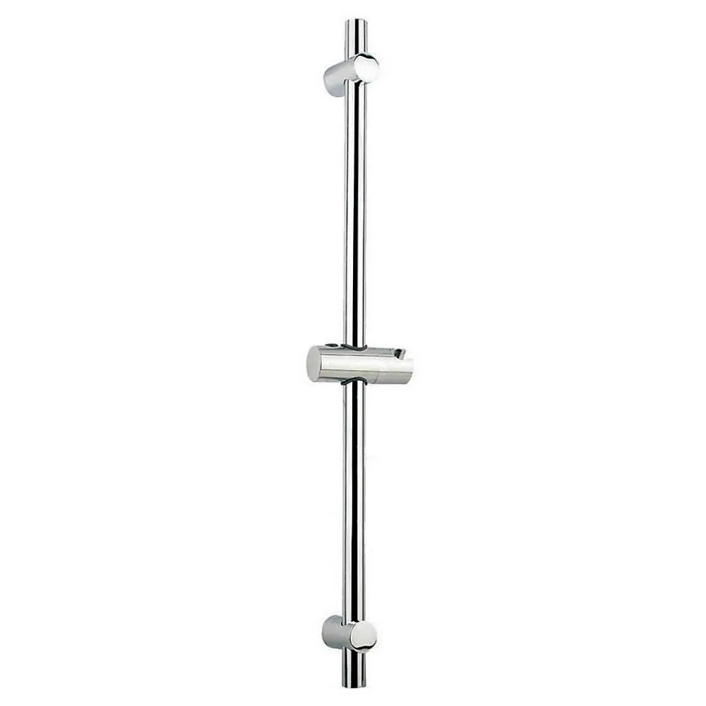 Kibath Barre de douche avec équipement TREN de 65,5 cm, finition chrome poli, en laiton