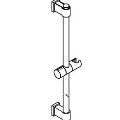 Grohe Barre de douche avec support douchette réglable 62 cm chrome Vitalio