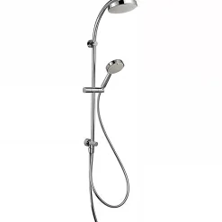 Pommeau De Douche, Flexible Et Barre De Douche|Sanindusa Barre de douche pour transformer le bain en douche douchette flexible 1.50m et support inclus Face chrome et blanc
