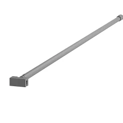 Paroi De Douche|Aurlane Barre de Fixation Chromée Recoupable pour Paroi de Douche - Longueur 100 cm