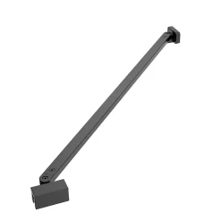 Paroi De Douche|GoodHome Barre de fixation/stabilisation pour paroi de douche L.70 cm, alu noir, Ledava
