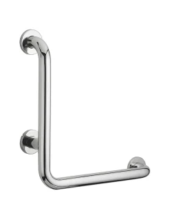 Thirard Barre de maintien coudée, inox 304, longueur 800mm, angle 90 degrés, diamètre 32mm, finition inox poli -