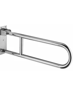 Thirard Barre de maintien rabattable, inox 304, longueur 700mm, diamètre 32mm, finition inox poli -