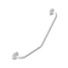 Barre D'Appui|Spirella Barre de redressement ou d'appui coudée ECO Acier Inox 71cm Blanc