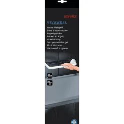Barre D'Appui|Spirella Barre de redressement ou d'appui coudée ECO Acier Inox 71cm Blanc