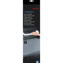 Spirella Barre de redressement ou d'appui coudée PROF Acier Inox 73,5cm Blanc