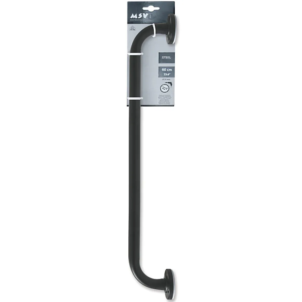Barre D'Appui|MSV Barre de redressement ou d'appui Acier 60cm Noir mat