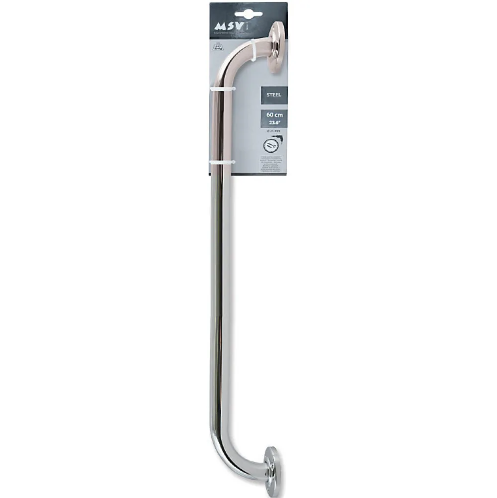 Barre D'Appui|MSV Barre de redressement ou d'appui Acier 60cm Chromé