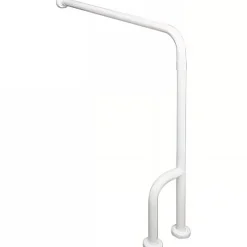 Barre D'Appui|Sanindusa Barre de relèvement et appui WC 2 fixations au sol 1 fixation murale PMR normes handicapé NewWCCare blanche