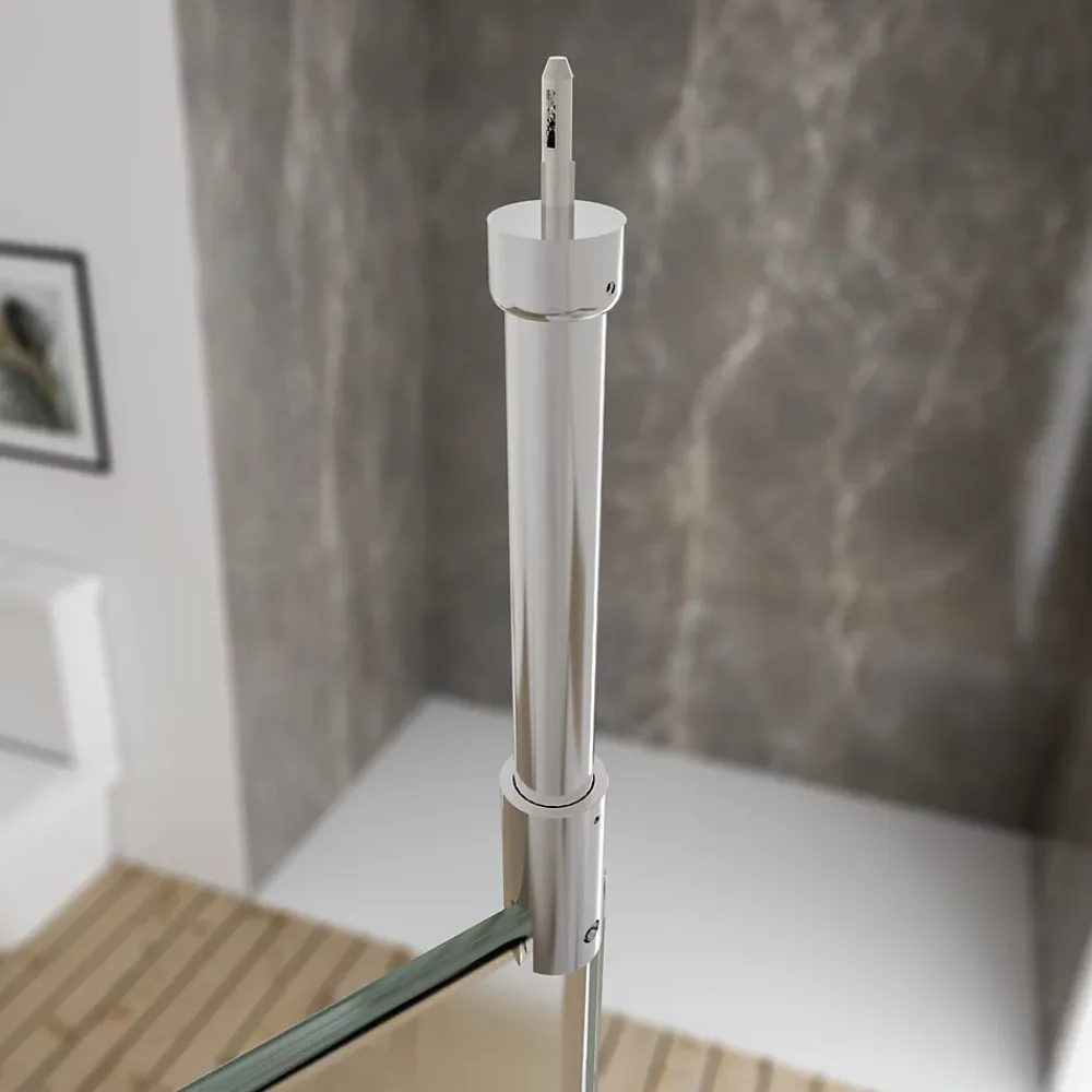 Paroi De Douche|Schulte Barre de stabilisation et fixation plafond pour paroi de douche, chrome,