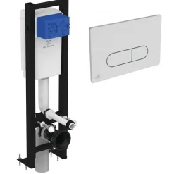Wc Suspendu|Ideal Standard Bati-support autoportant gain de place éco certifié NF + plaque carrée