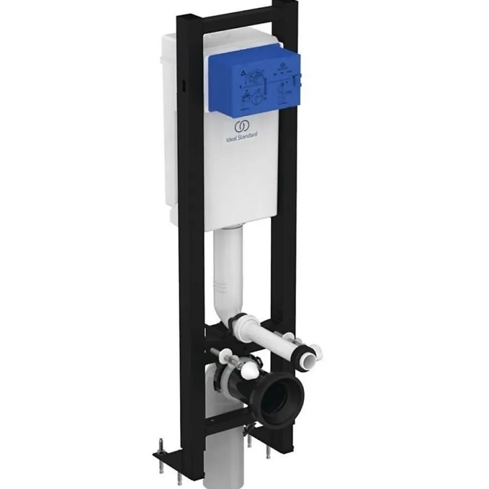 Wc Suspendu|Ideal Standard Bati-support autoportant gain de place éco certifié NF + plaque carrée