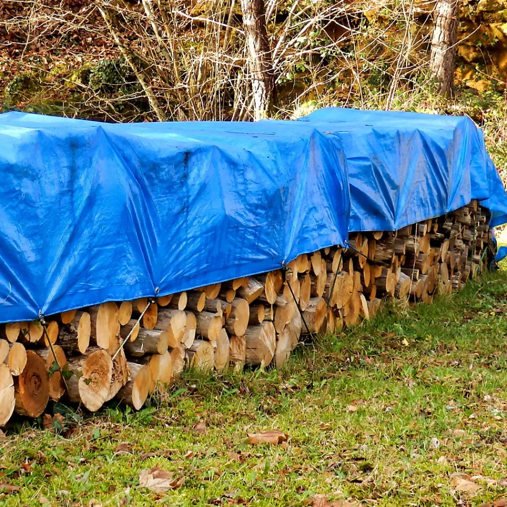 Etendoir À Linge|ECD Germany Bâche de couverture étanche protection en PE avec oeillets 1,5x6 m 180 g/m² bleu