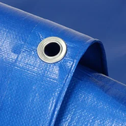 ECD Germany Bâche de couverture étanche protection en PE avec oeillets 3x5 m 180 g/m² bleu