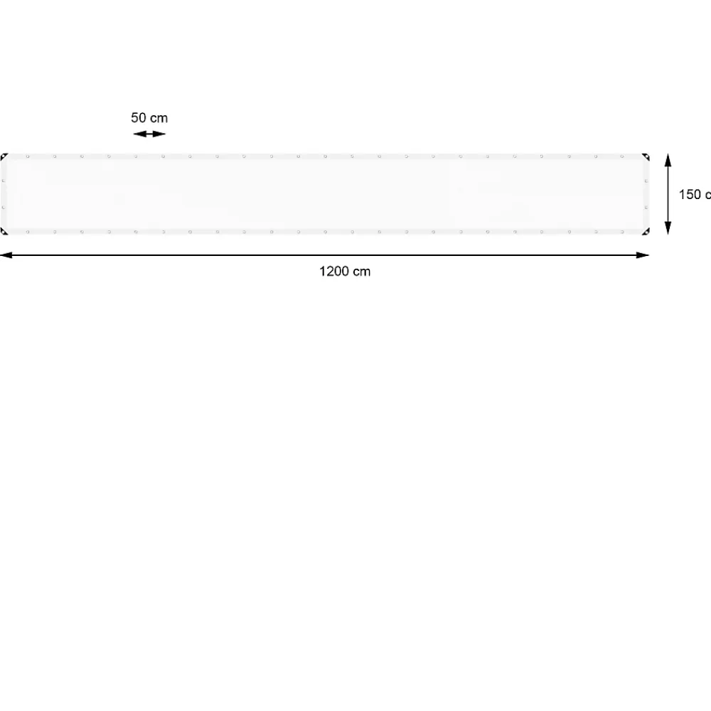 Etendoir À Linge|ECD Germany Bâche de couverture étanche protection en PE avec oeillets 1,5x12m 260g/m² blanc