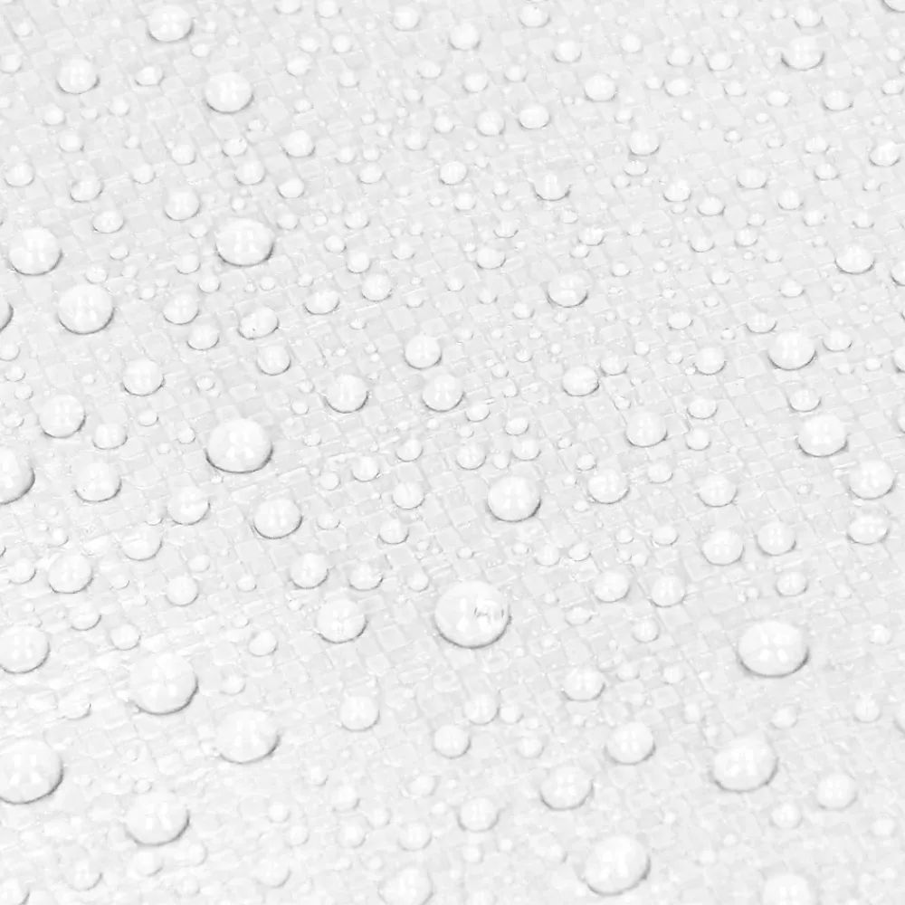 ECD Germany Bâche de couverture étanche protection en PE avec oeillets 3x5 m 260g/m² blanc