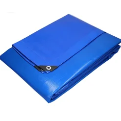 Etendoir À Linge|ECD Germany Bâche de couverture étanche protection en PE avec oeillets 1,5x12m 180 g/m² bleu