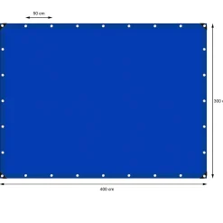 Etendoir À Linge|ECD Germany Bâche de couverture étanche protection en PE avec oeillets 3x4 m 260 g/m² bleu