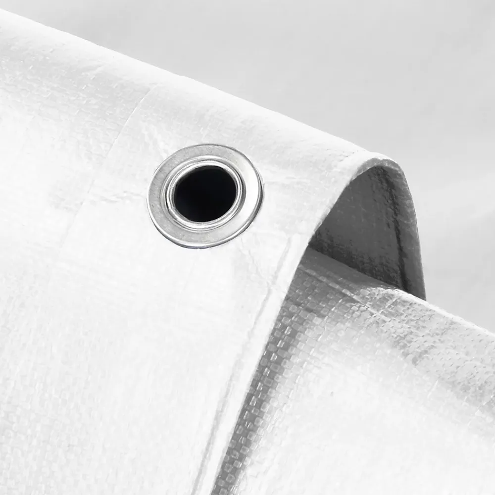 Etendoir À Linge|ECD Germany Bâche de couverture étanche protection en PE avec oeillets 1,5x6m 180 g/m² blanc