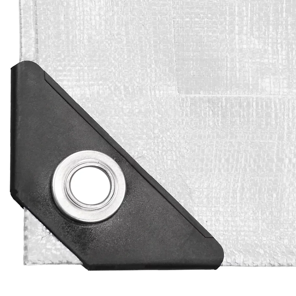 Etendoir À Linge|ECD Germany Bâche de couverture étanche protection en PE avec oeillets 1,5x6m 180 g/m² blanc