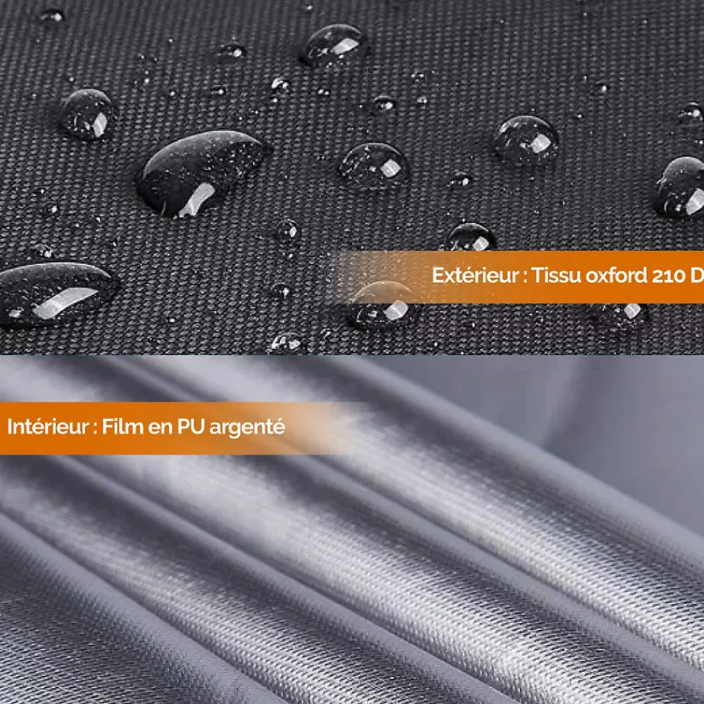 Etendoir À Linge|Linxor Bâche, housse de protection imperméable pour séchoir parapluie - 180 x 30 x 30 cm - Noir -