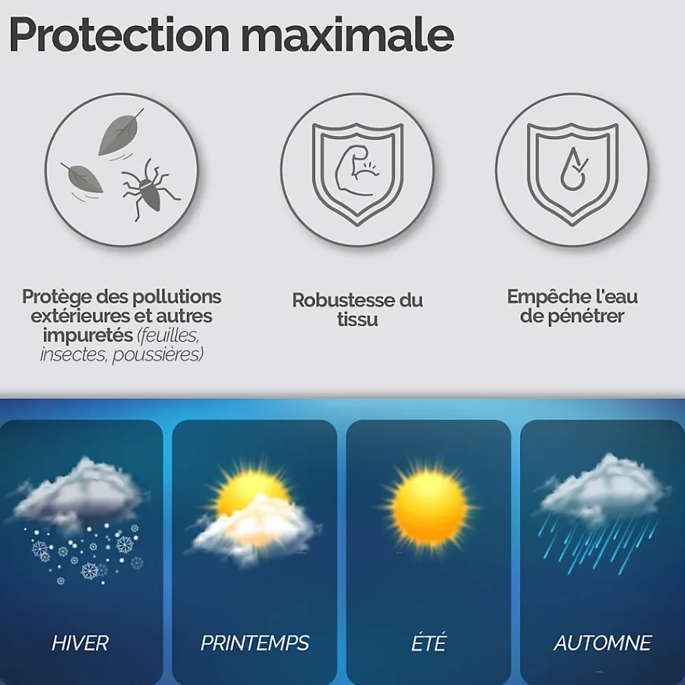 Etendoir À Linge|Linxor Bâche, housse de protection imperméable pour séchoir parapluie - 180 x 30 x 30 cm - Noir -