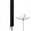 Etendoir À Linge|Linxor Bâche, housse de protection imperméable pour séchoir parapluie - 165 x 30 x 30 cm - Noir -